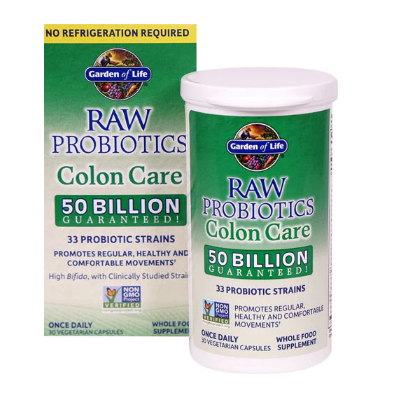 RAW probiotiká Colon Care sú špeciálne navrhnuté probiotiká pre starostlivosť o hrubé črevo, obsahujúce 33 probiotických kmeňov, 50...