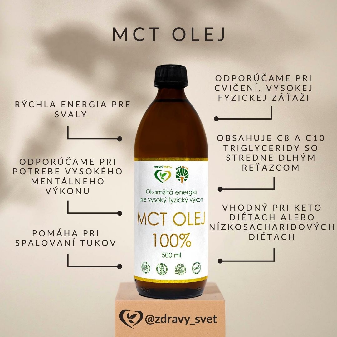Okamžitá energia pre maximálny mentálny a fyzický výkon, to je náš MCT olej. MCT olej je rýchla energia pre svaly.  Obsahuje  C8 a...