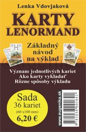 Sada kariet tzv. Lenormand, ktorých je 36.  Patria k obľúbeným druhom kariet určených na vykladanie a veštenie.  Je k nim priložená...