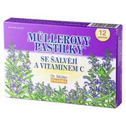 Pastilky šalvia 12ks Dr.Muller