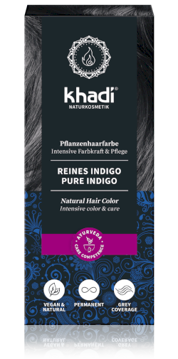 Khadi rastlinná farba na vlasy Čisté indigo 100g