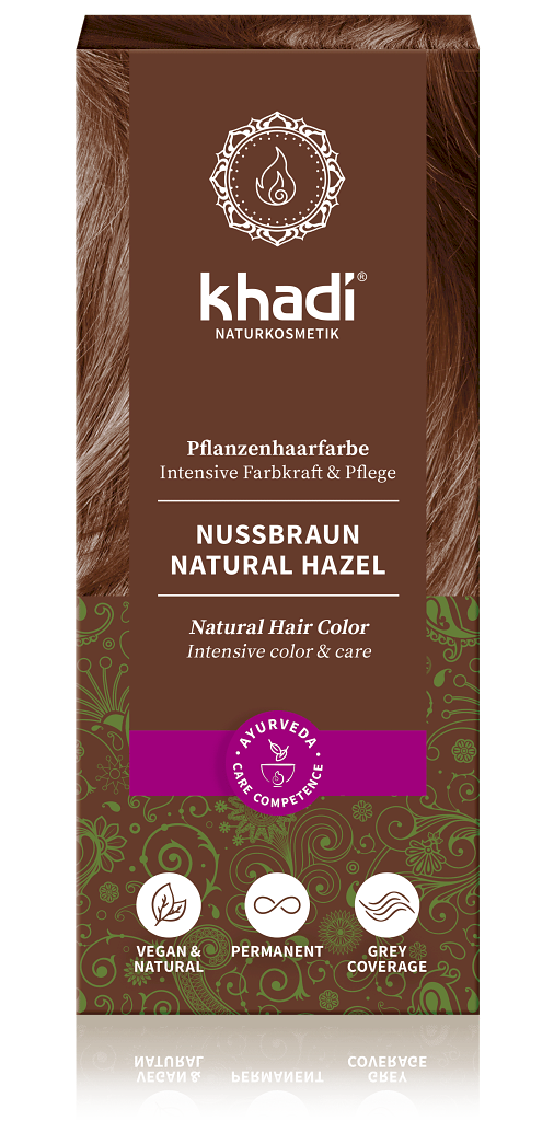 Khadi rastlinná farba na vlasy ORIEŠKOVO HNEDÁ 100g Khadi prírodná rastlinná farba na vlasy, odtieň ORIEŠKOVO HNEDÁ farbí vlasy na orieškovo hnedo. Khadi vlasová farba je absolútne...
