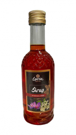 Šafranový sirup s bazou 250 ml