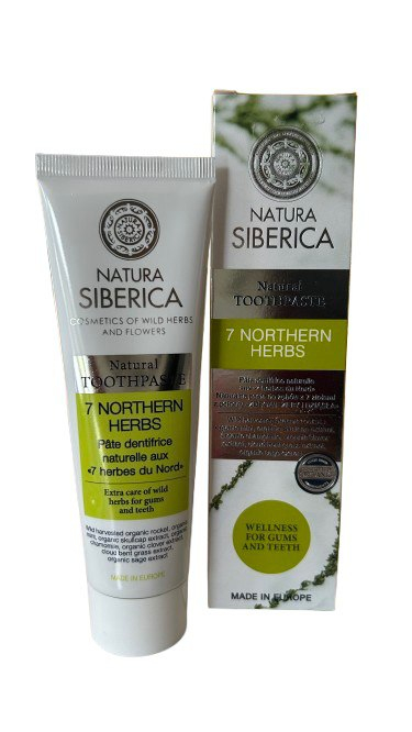 Prírodná sibírska zubná pasta – 7 Severských bylín | Ochrana ďasien, prevencia paradentózy a svieži dychNatura Siberica zubná pasta 7...