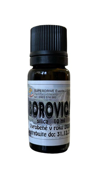 Borovica - silica 10ml Upozornenie: Pri použití éterického oleja na priamy kontakt s pokožkou (masáž, obklady, prísady do krému, šampónu, kúpeľa), odporúča...