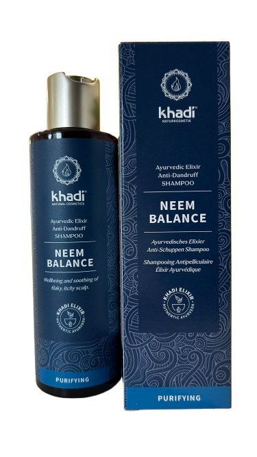 Khadi šampón NEEM proti lupinám Ajurvédska receptúra zostavená pre všetkých, ktorí majú problém s lupinami a svrbiacou pokožkou hlavyzabraňuje tvorbe lupín a...