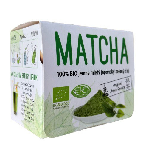 Matcha tea 15x2g Harmonia tela aj mysle. To je BIO Matcha Tea Harmony. Balenie obsahuje 15 sáčkov certifikovaného zeleného čaju Matcha, ktorý splňuje tie...