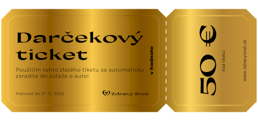 Darčekový súťažný kupón v hodnote 50 Eur