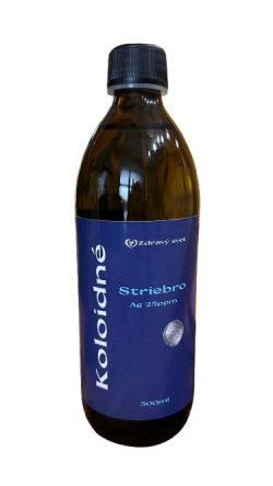 Koloidné striebro 25ppm 500ml
