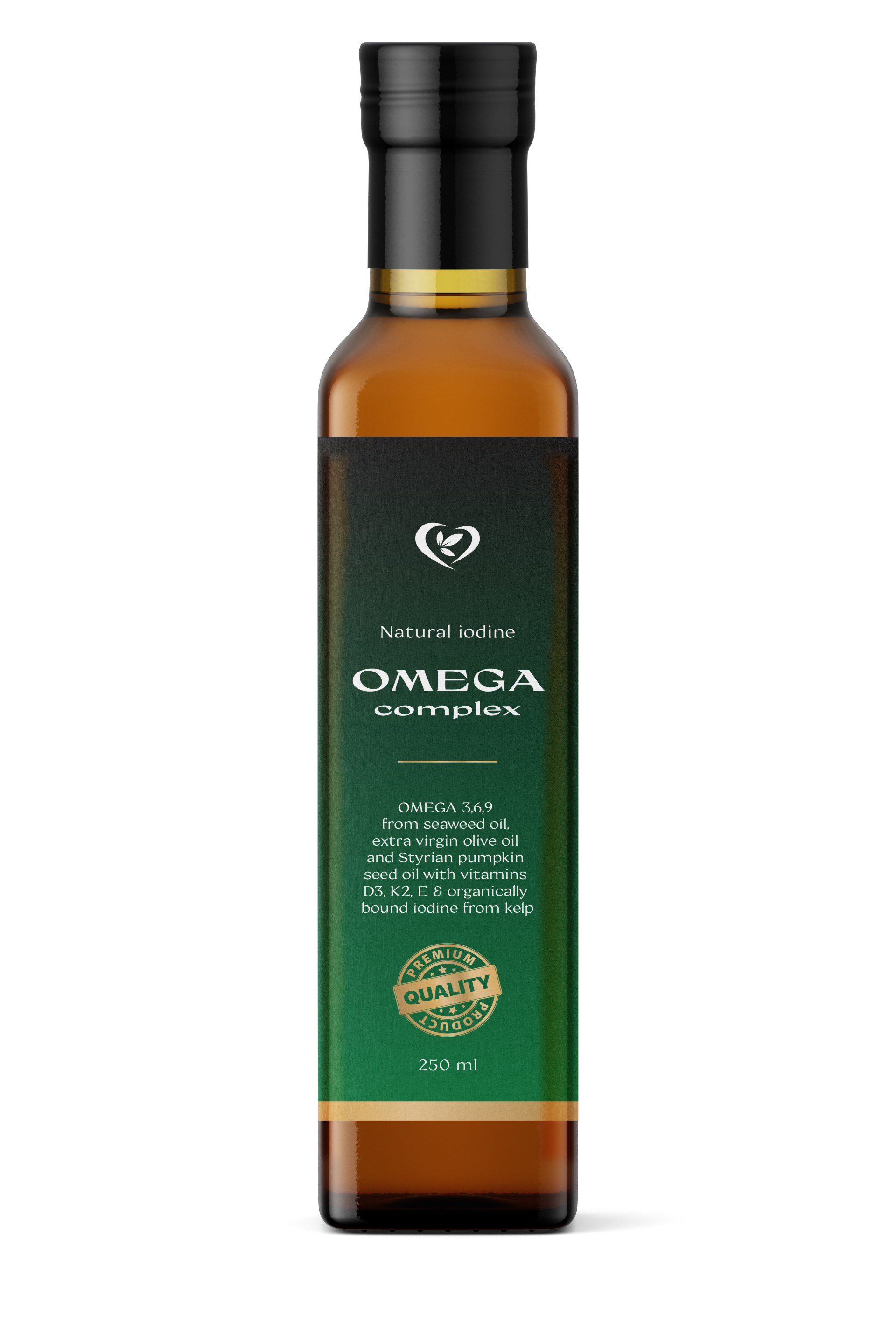 Objavte unikátny omega komplex s obsahom omega 3, 6 a 9 mastných kyselín, obohatený o organický jód z kelpu, vitamíny D3, K2 a vitamín E...