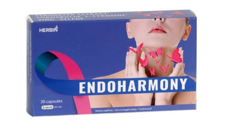 HERBIN Endoharmony 30 kapsúl – podpora hormonálnej rovnováhy a správnej funkcie štítnej žľazy HERBIN Endoharmony 30 kapsúl je výživov...