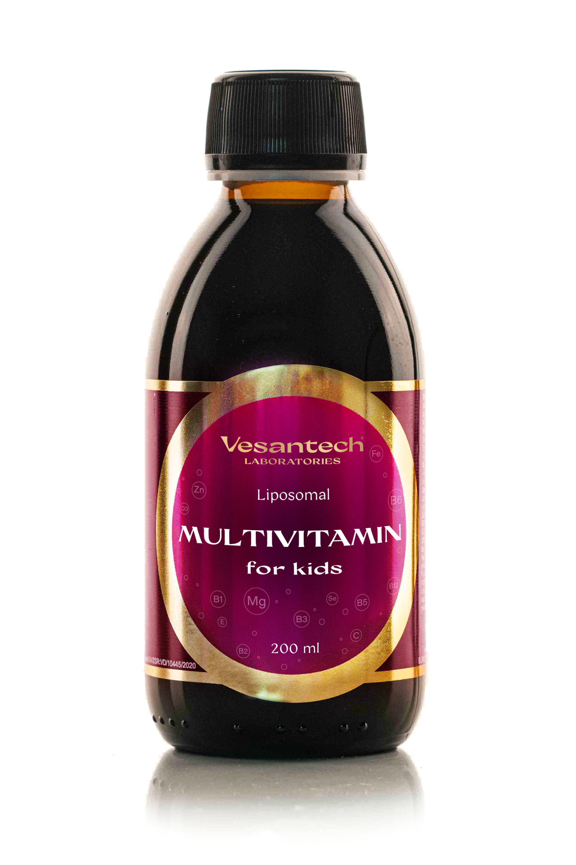 Moderný lipozomálny multivitamín pre deti obsahujúci najdôležitejšiu kombináciu vitamínov, minerálov a stopových prvkov na  maximál...