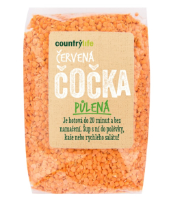 Šošovica červená lúpaná, polená 500g