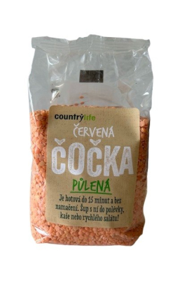 Šošovica červená lúpaná, polená 500g