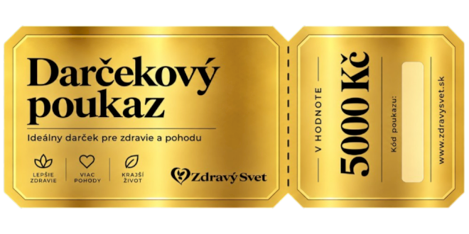 Darčekový poukaz v hodnote 5000 Kč
