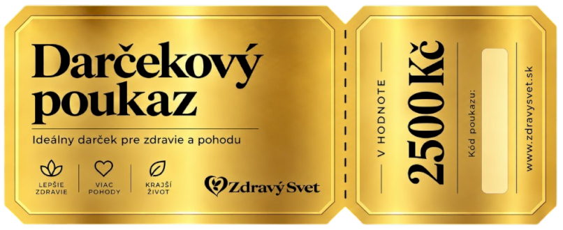 Darčekový poukaz v hodnote 2500 Kč